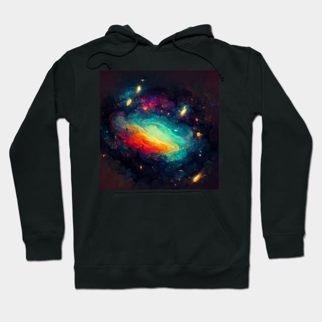 Galaxy Painting Hoodie by DarkAgeArt